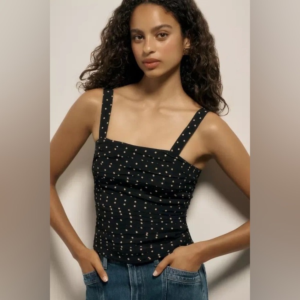 Paige Bergamot Polka Dot Camisole Top